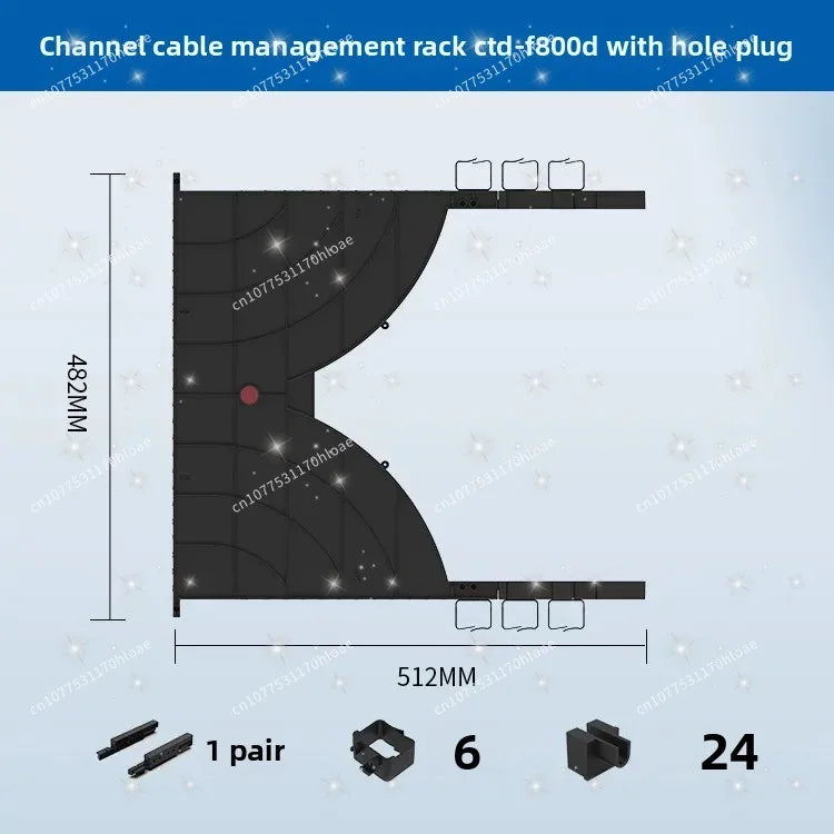 24-Port 48-Port Cabinet Cable Management Rack Network Cable Management Rack Switch Cable Management Rack