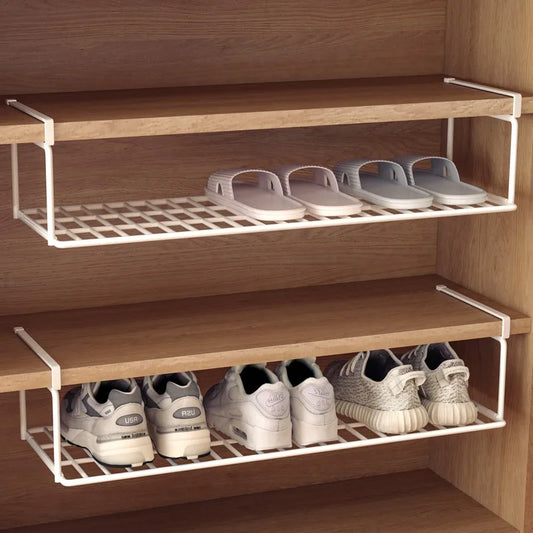 Shoe Cabinet Shelf Divider - Multi-Layer Hanging Shoe Rack Partition for Cabinet Shelves, Living Room, Everstock