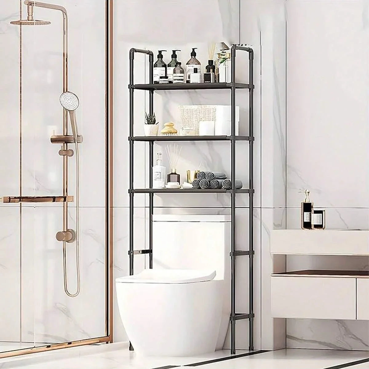 Multilayer Over-the-Toilet Storage Rack - Wall Hanging Space Saver Organizer, Everstock