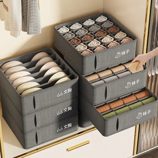 Drawer Organizer Divider Box - Non-Woven Fabric Compartment Storage for Socks, Underwear & Closet, Everstock