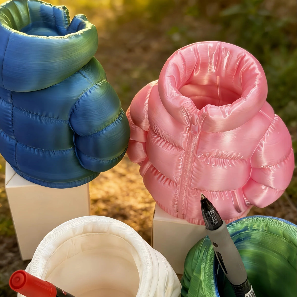 Desk Organizer Pen Holder - 3D Printed Hoodie Jacket Shape Stationery Cup for Office and Study Desks, Everstock