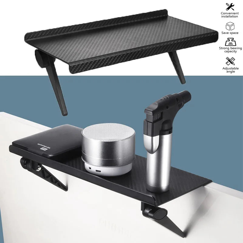 TV & Monitor Top Storage Shelf - Adjustable Rack for Router, Remote & Desktop Display Setups, Everstock