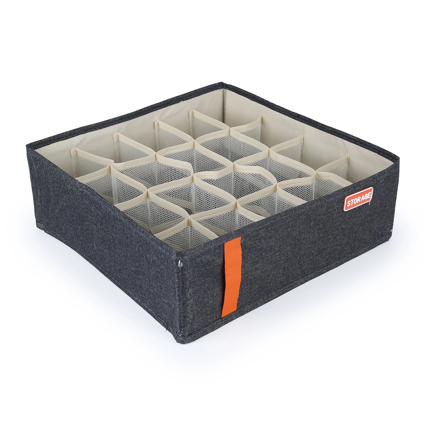 Wardrobe Clothes Organizer - 6 to 20 Grid Drawer Compartments for Trousers, Jeans, Underwear & Socks, Everstock