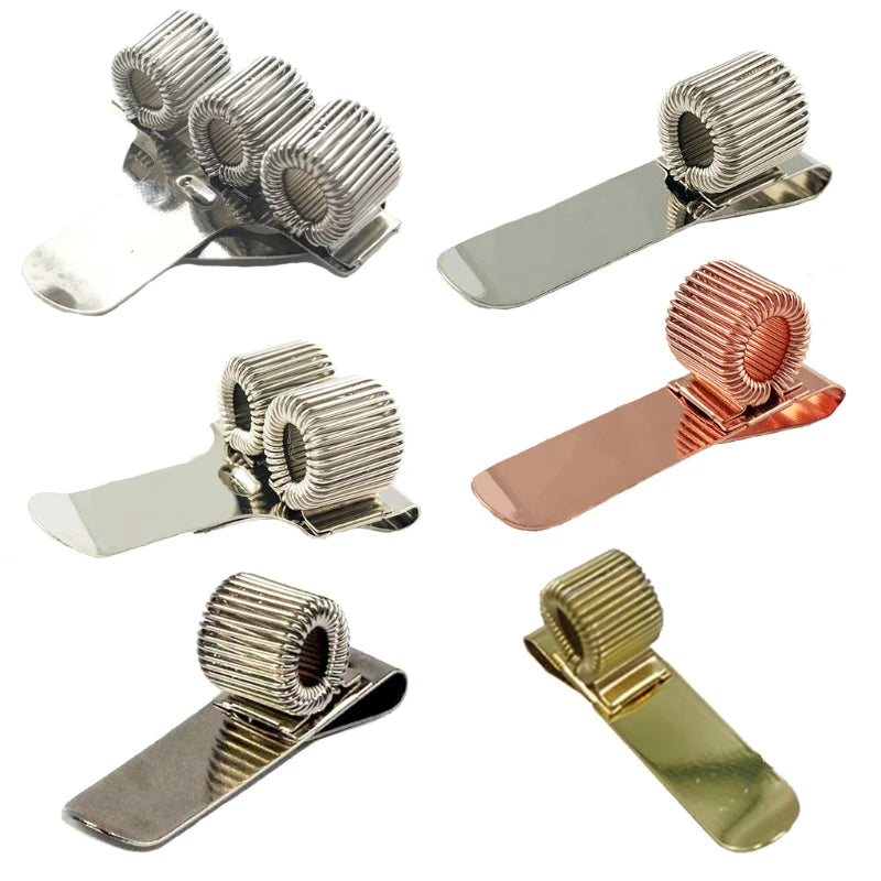 Metal Pen Holder Clip - Expandable Pen Loop for Notebooks, Planners and Clipboards, Rust-Resistant, Everstock