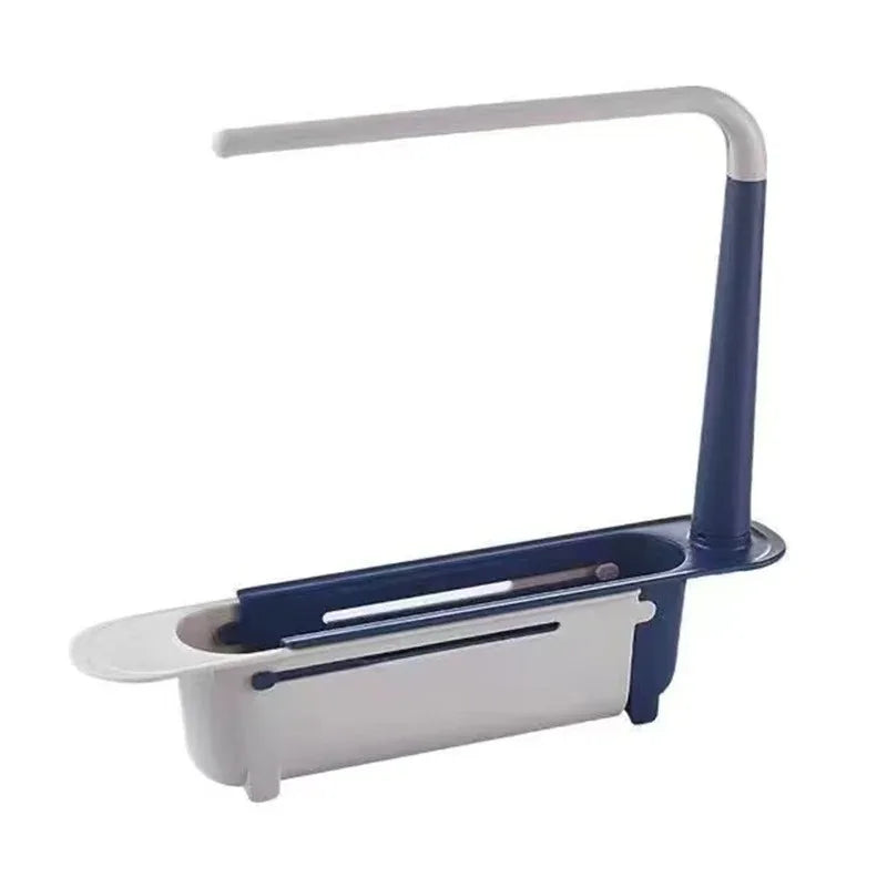 Expandable Sink Organizer Rack - Telescopic Shelf for Soap, Sponges & Towels Over the Faucet, Kitchen, Everstock