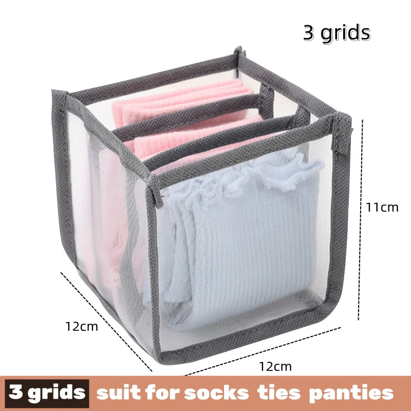 Drawer Divider Organizer Box - Storage for Underwear, Socks, Bras, Ties & Scarves, Wardrobe Clothes, Everstock