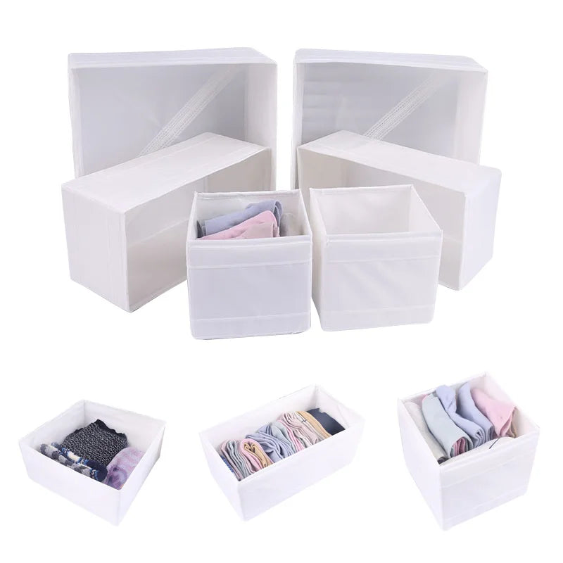 Foldable Compartment Storage Box - Wardrobe Organizer for Underwear, Jeans & Socks, Everstock