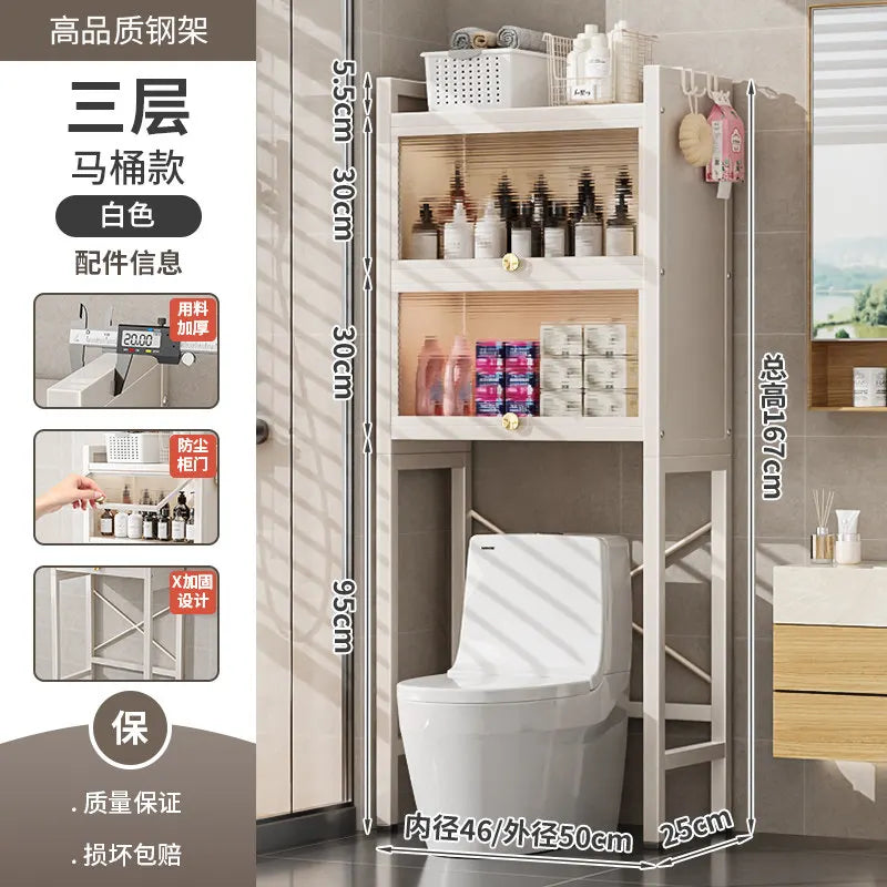 Corner Display Storage Shelf - Skincare & Toothbrush Organizer, Decorative Towel Shelf for Bathroom Countertop, Everstock