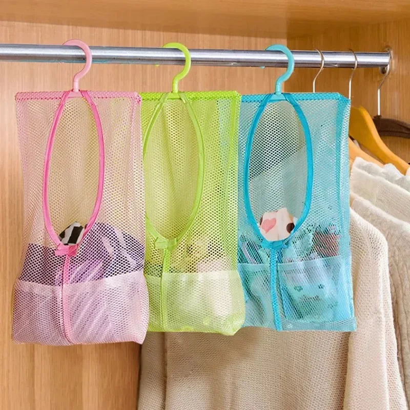 Mesh Storage Bag Organizer - Multifunctional Hanging Net Basket for Kids Toys, Socks & Clothes, Everstock