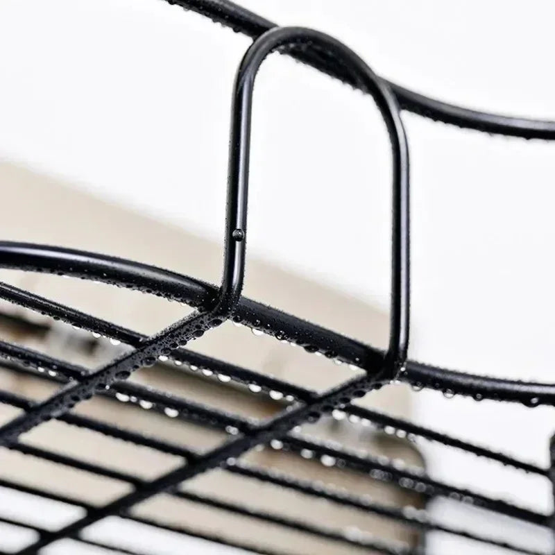 Wall-Mounted Corner Storage Shelf - Iron Shampoo Holder & Shower Drain Basket, Everstock
