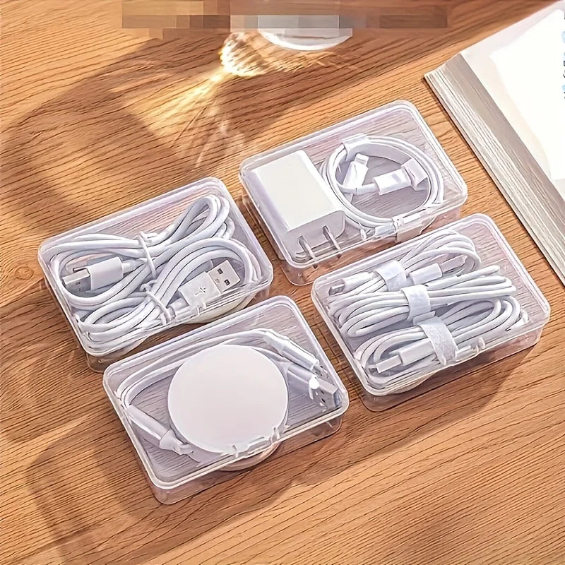Desktop Cable Organizer Box - Charging Cord & Accessory Management for Desk & Drawer Storage, Everstock