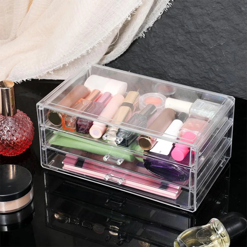 Jewelry & Cosmetics Organizer Tray - Desktop Storage for Eyeshadow Palettes & Accessories, Everstock