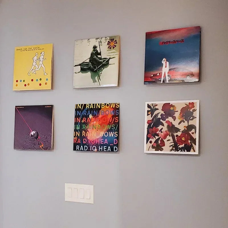 Vinyl Record Wall Shelf - Clear Acrylic Display Ledge in 4, 7 and 12 Inch for LPs, CDs and Albums, Everstock