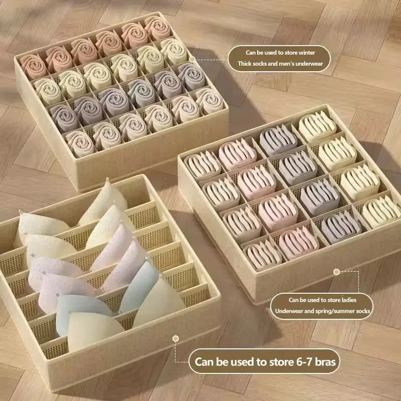 Underwear Drawer Organizer Boxes - Cabinet Storage for Bras, Socks & Underwear in Closets, Everstock