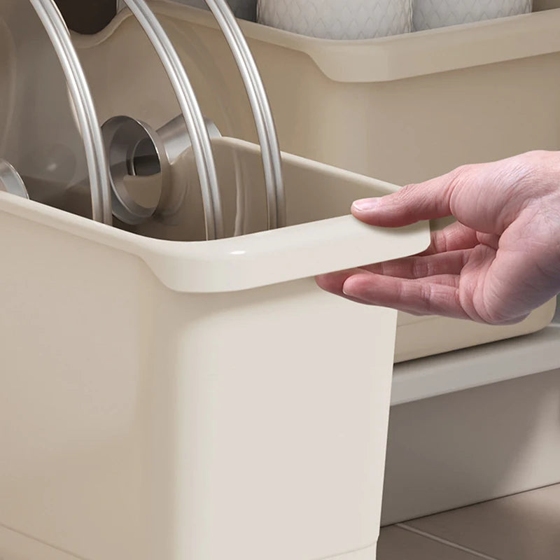 Rolling Storage Case with Wheels - Kitchen & Closet Organizer for Makeup, Seasoning Bottles & Sundries, Everstock