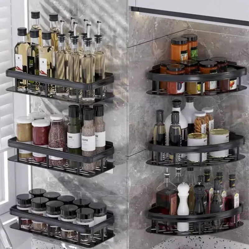 No-Drill Corner Wall Mount Shelf - Bathroom Shower Storage Rack Holder, Everstock