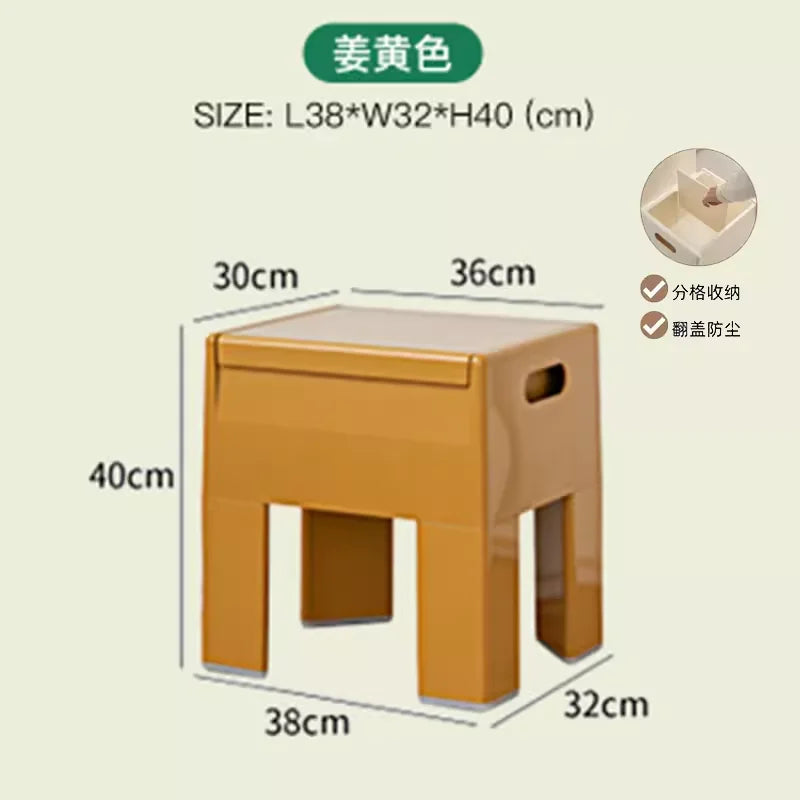 Narrow Storage Ottoman - Plastic Entryway Shoe Bench with Hidden Compartment, 100kg Load Capacity for Hallways, Everstock