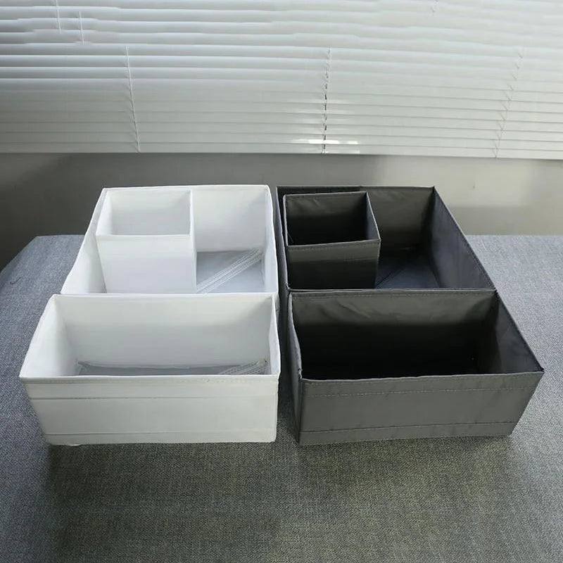 Foldable Compartment Storage Box - Wardrobe Organizer for Underwear, Jeans & Socks, Everstock
