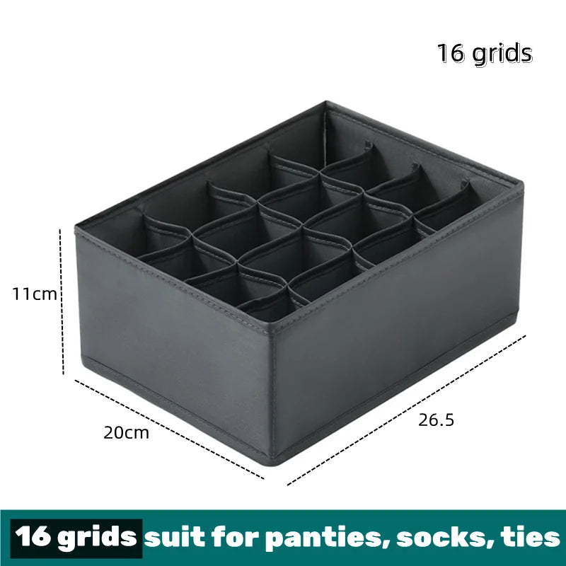 Drawer Divider Organizer Box - Storage for Underwear, Socks, Bras, Ties & Scarves, Wardrobe Clothes, Everstock