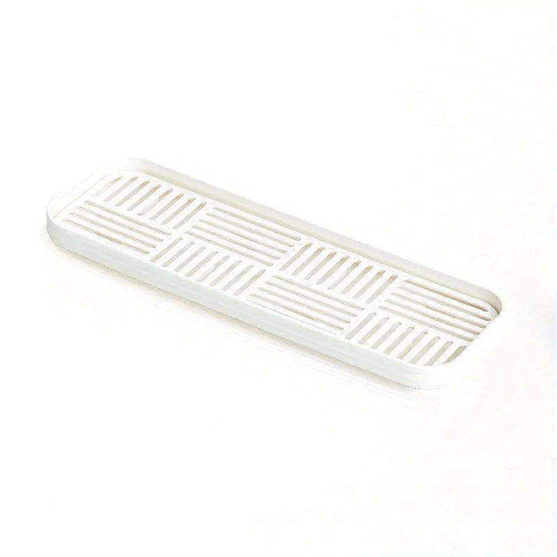 Sink Drainer Organizer - Drain Tray with Sponge Holder & Cutlery Rack for Kitchen Countertop Storage, Everstock
