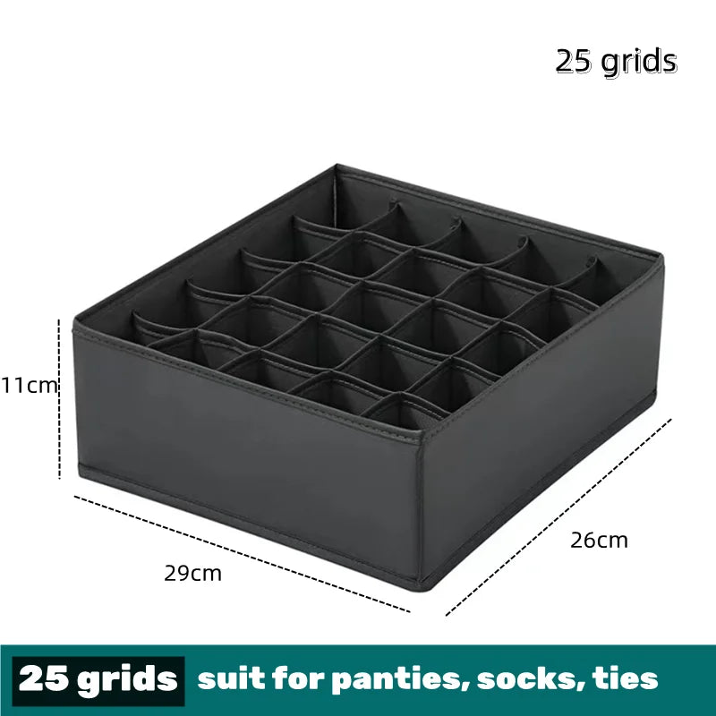 Drawer Divider Organizer Box - Storage for Underwear, Socks, Bras, Ties & Scarves, Wardrobe Clothes, Everstock