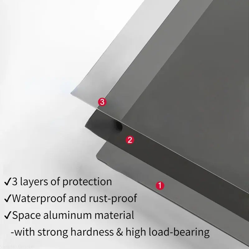 Matte Black Floating Wall Shelf - No-Drill Metal Shower Storage Organizer, Everstock