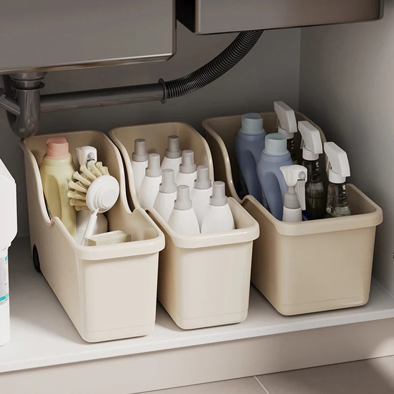 Rolling Storage Case with Wheels - Kitchen & Closet Organizer for Makeup, Seasoning Bottles & Sundries, Everstock
