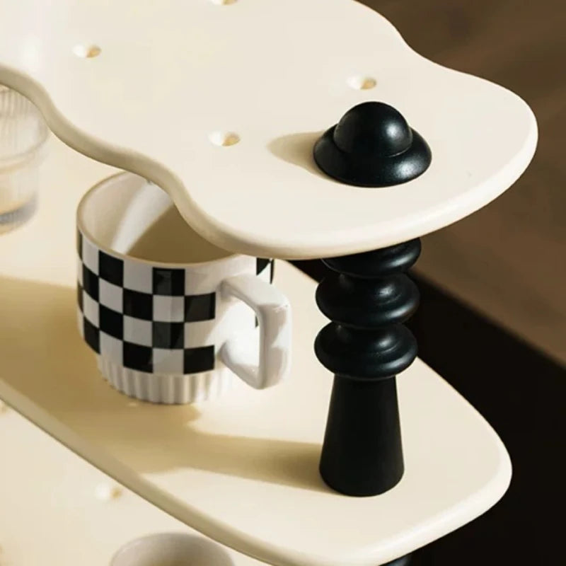 Cabinet Shelf Riser - Freestanding Plastic Counter Shelf for Kitchen Cupboards, Dorm Rooms and Bathrooms, Everstock