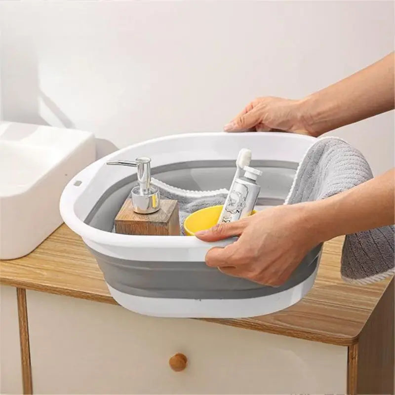Large Foldable Storage Bin - Plastic Home Organizer Box for Laundry, Travel & Closet Storage, Everstock