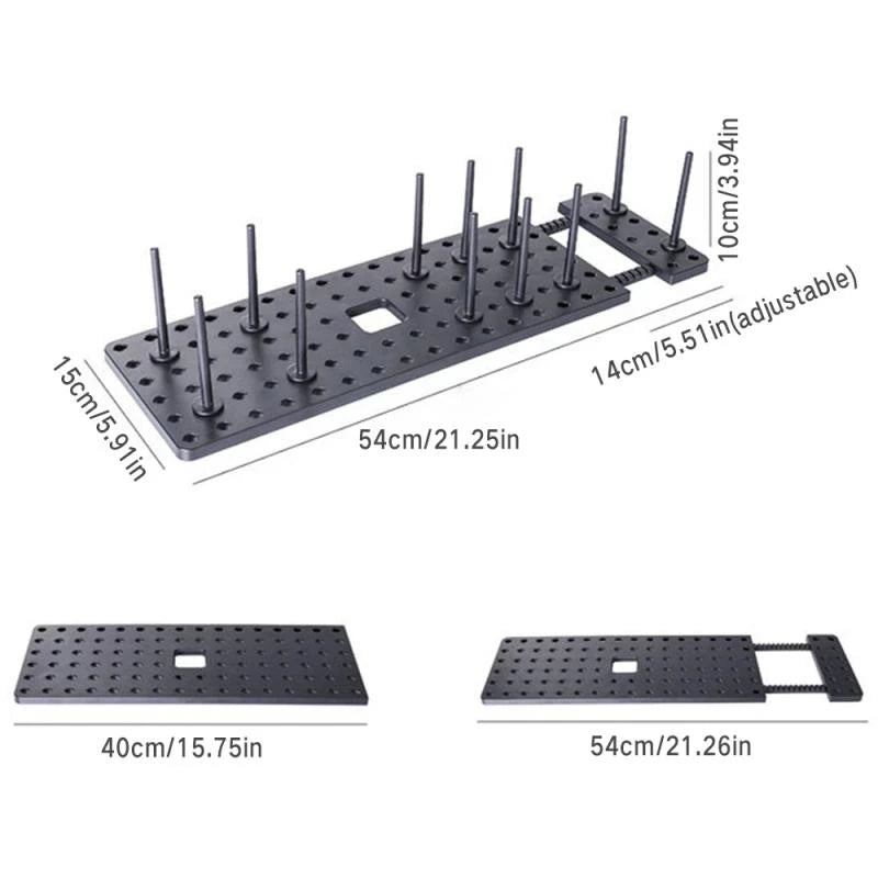 Telescopic Dish Drying Rack - Adjustable Plate & Bowl Drainer with Lid Stand for Sink and Counter, Everstock