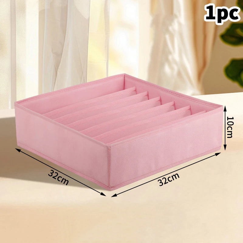 Wardrobe Drawer Organizer Set - Foldable Fabric Dividers for Clothing, Underwear, Socks & Bra Storage, Everstock