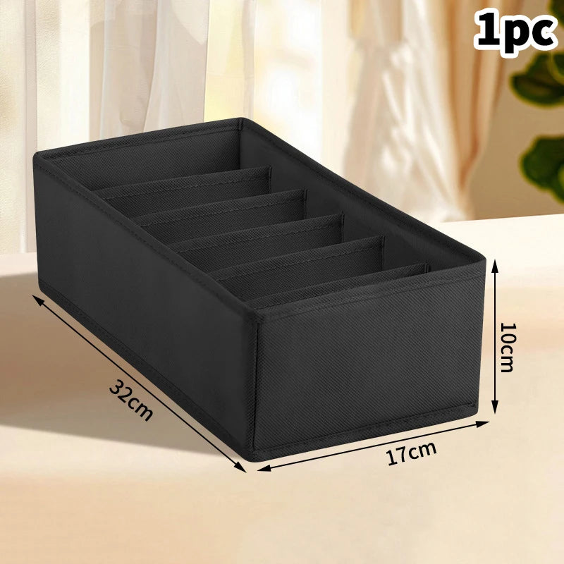 Wardrobe Drawer Organizer Set - Foldable Fabric Dividers for Clothing, Underwear, Socks & Bra Storage, Everstock
