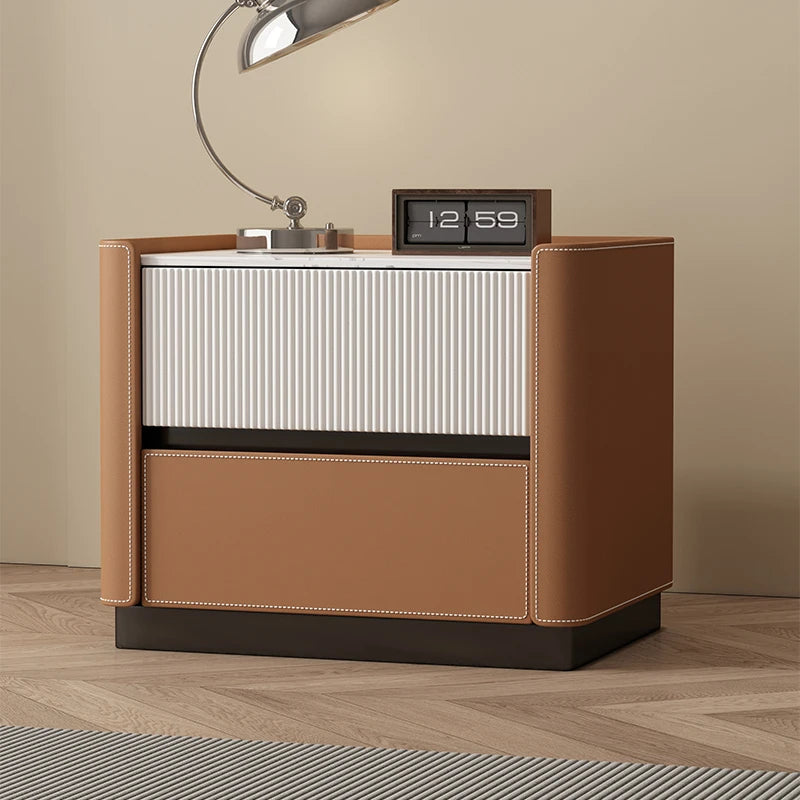 Bedside Nightstand with Storage - Minimalist Modern Bedroom Side Table, 45 x 40 x 50 cm, No Assembly Required, Everstock
