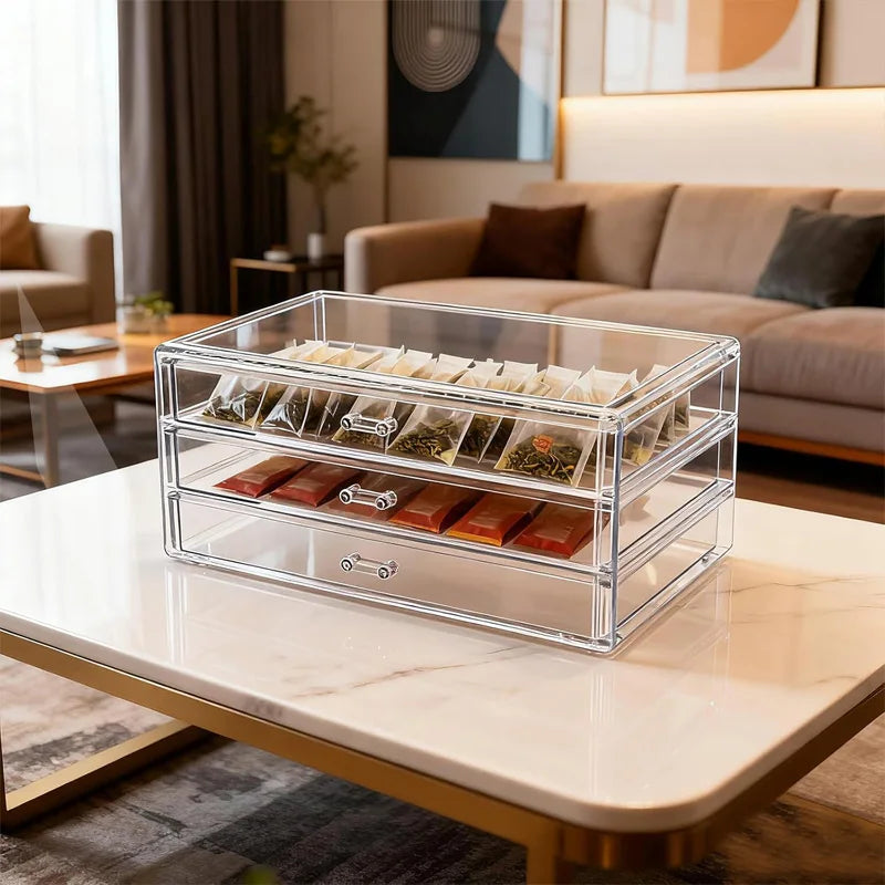 Jewelry & Cosmetics Organizer Tray - Desktop Storage for Eyeshadow Palettes & Accessories, Everstock