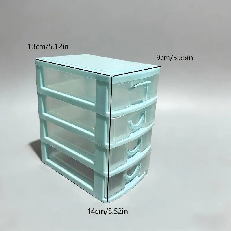 Jewelry Storage Box with Drawers - 4-Layer Clear Organizer for Rings, Earrings & Small Accessories, Everstock