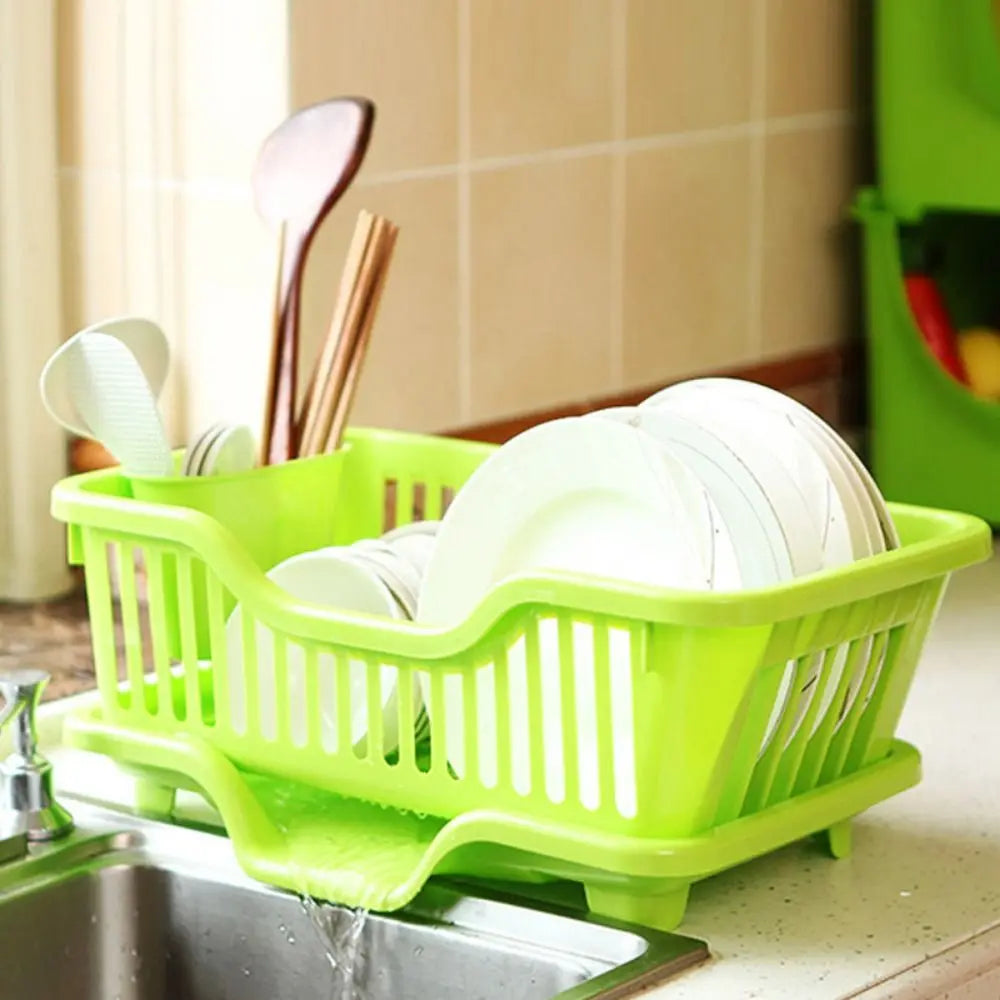 Cutlery Drainer Rack - Countertop Utensil Organizer with Drain Board for Chopsticks, Spoons & Dinnerware, Everstock