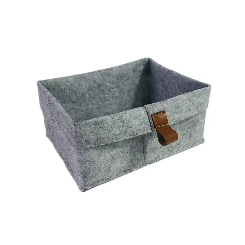 Felt Storage Basket - Nordic Fabric Sundries and Laundry Bin for Living Room, Bedroom & Nursery, Everstock