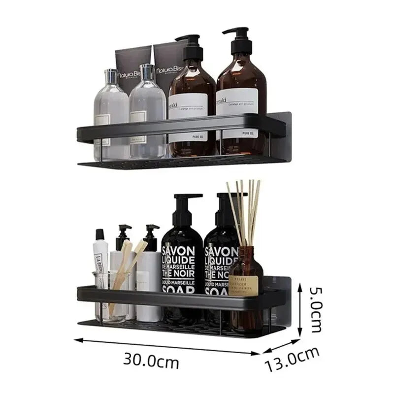 No-Drill Wall Shelf - Makeup & Shampoo Storage Organizer for Shower and Bathroom, Everstock