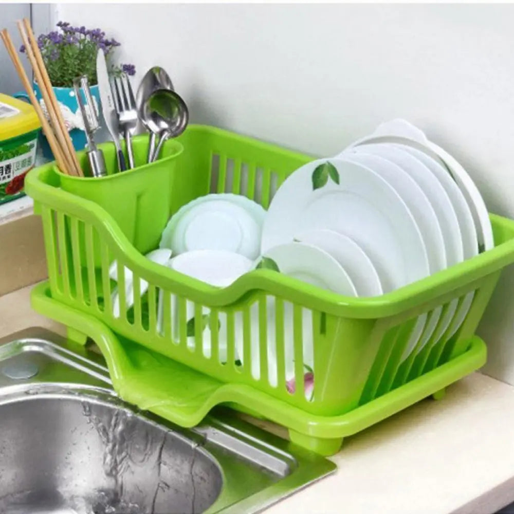 Cutlery Drainer Rack - Countertop Utensil Organizer with Drain Board for Chopsticks, Spoons & Dinnerware, Everstock