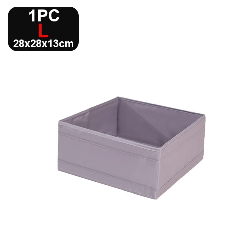 Foldable Compartment Storage Box - Wardrobe Organizer for Underwear, Jeans & Socks, Everstock