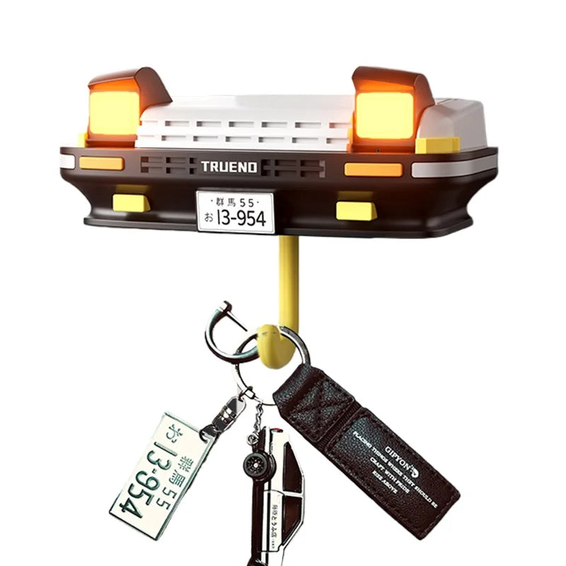 Headlight Key Hanger - Compact ABS Wall Key Hook for Entryways, Garages and Workshop Doors, Car Gift, Everstock