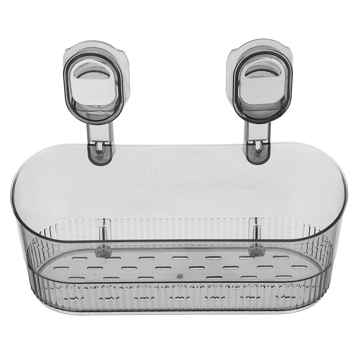 Suction Cup Shower Shelf - No-Drill Large Capacity Hanging Organizer for Shampoo & Body Wash, Everstock
