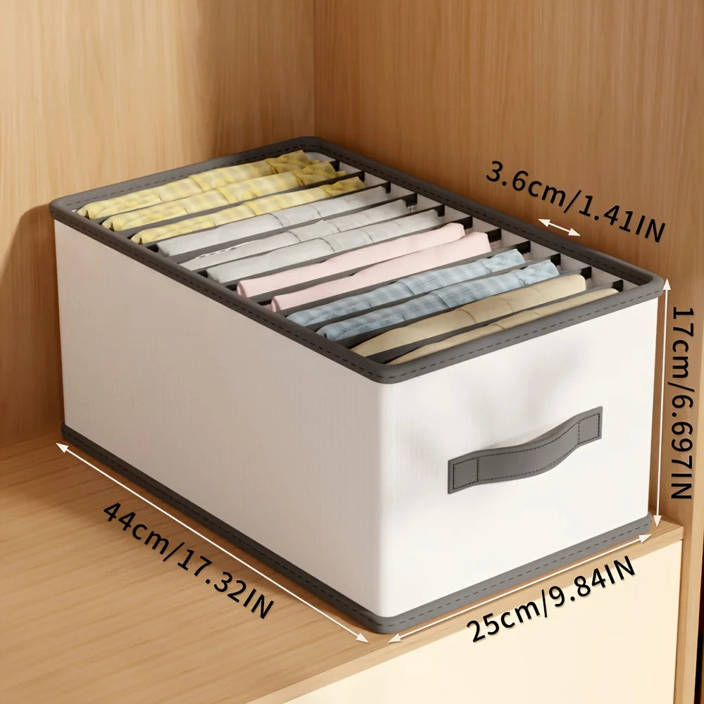 Foldable Drawer Organizer - Partitioned Storage Box for Clothes, Underwear and Wardrobe Drawers, Everstock