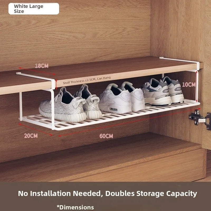 Shoe Cabinet Shelf Divider - Multi-Layer Hanging Shoe Rack Partition for Cabinet Shelves, Living Room, Everstock