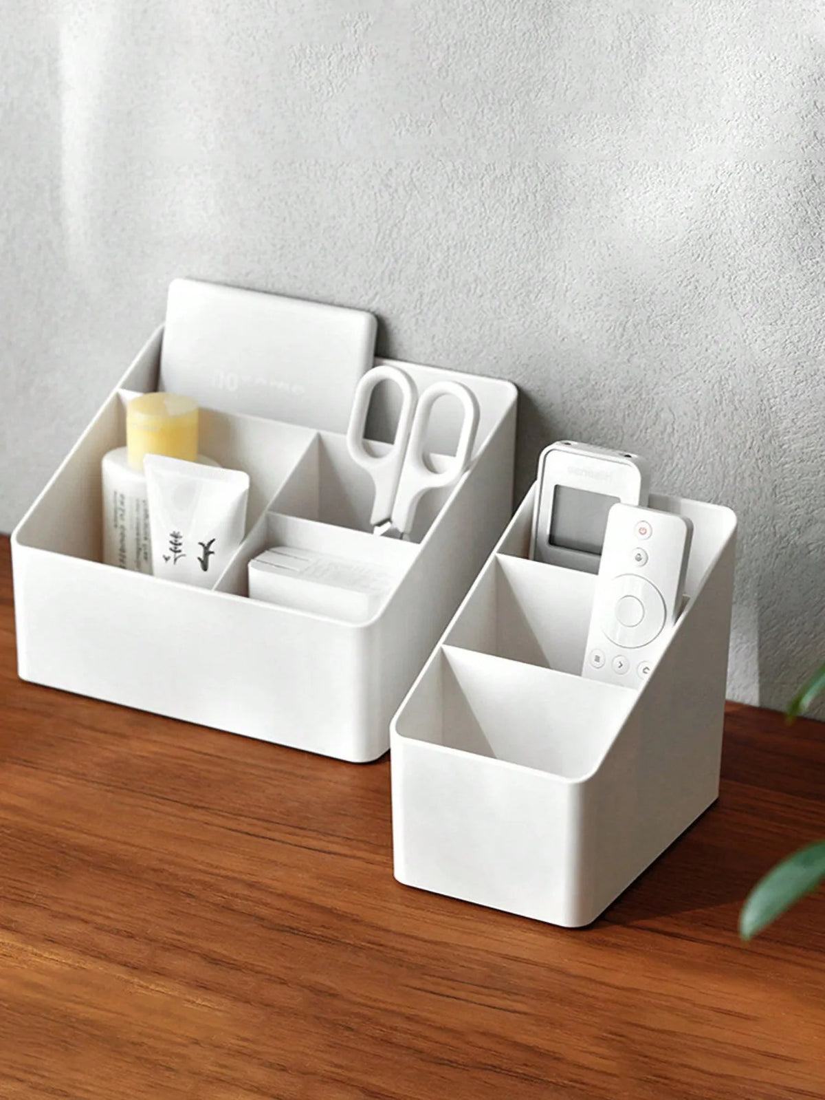 Desk Organizer Caddy - Multi-Compartment Desktop Storage Box for Remote Controls, Pens and Cosmetics, Everstock