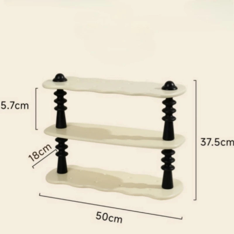 Cabinet Shelf Riser - Freestanding Plastic Counter Shelf for Kitchen Cupboards, Dorm Rooms and Bathrooms, Everstock