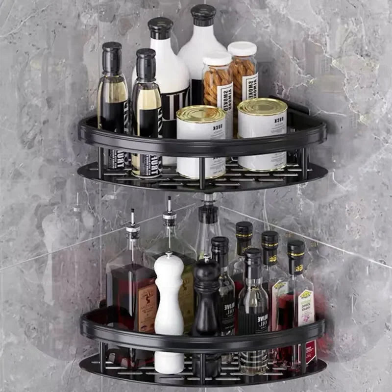 No-Drill Corner Wall Mount Shelf - Bathroom Shower Storage Rack Holder, Everstock
