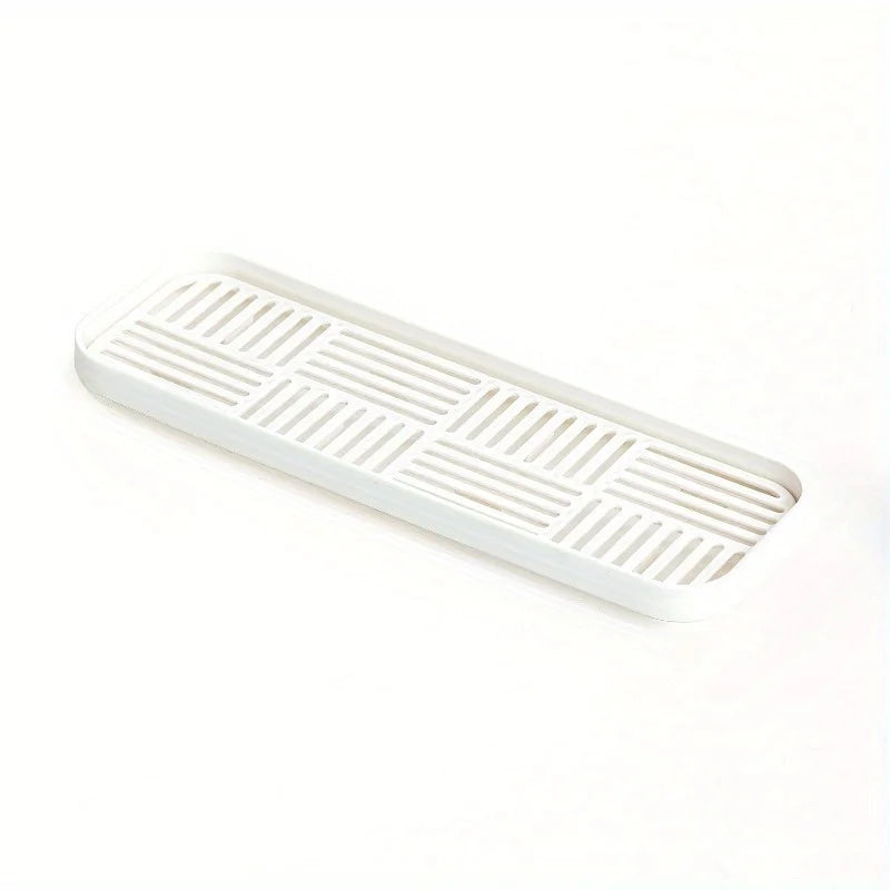 Sink Drainer Organizer - Drain Tray with Sponge Holder & Cutlery Rack for Kitchen Countertop Storage, Everstock