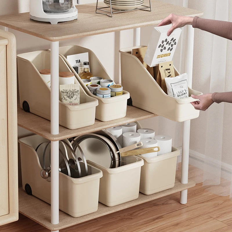 Rolling Storage Case with Wheels - Kitchen & Closet Organizer for Makeup, Seasoning Bottles & Sundries, Everstock