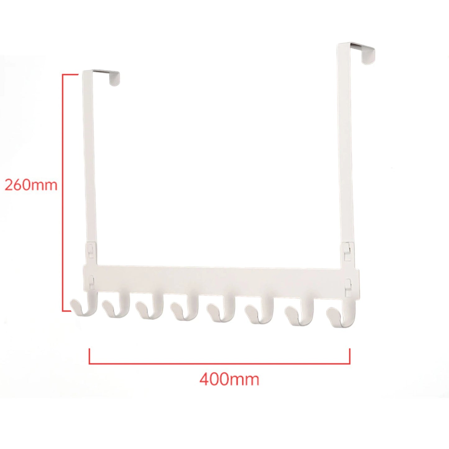 Over-The-Door Hook Organizer - Multi-Hook Rack for Coats, Hats, Towels in Bathroom & Bedroom, Everstock